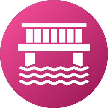 recommend clip art: Water Bridge Icon Style