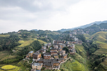 dragon terraced fields in Guilin Guangxi China