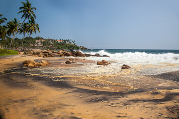 Beautiful Kovalam beach of Keral. It is one of the most popular beaches of India.