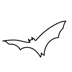 flying bat silhouette