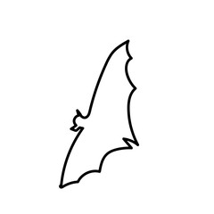 flying bat silhouette