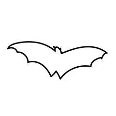 flying bat silhouette