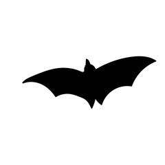 flying bat silhouette