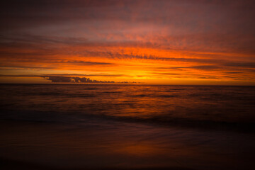 Fototapeta na wymiar sunset over the Baltic Sea