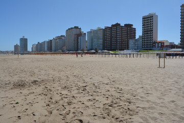 city ​​of miramar with the sea coast, tourist summer city of the atlantic coast
