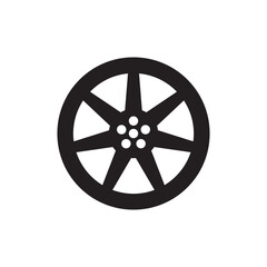 Alloy Wheels Icon Vector Illustration