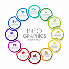 Infographic design template with place for your data. Vector illustration.
