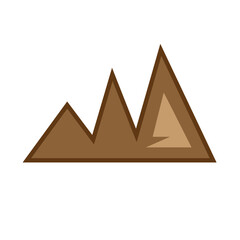 mountain geometric shape