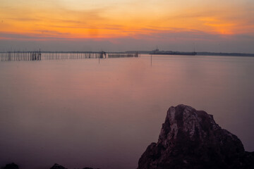 Sunset by the Madura Straits, Indonesia