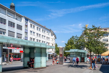 Bushaltestelle, Giessen, Hessen, Deutschland 