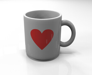 cup of coffee heart