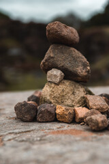 Fototapeta na wymiar Stack of stones