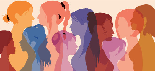 The women's social network community. Communication, female friendship, and multiethnic diversity, where people talk and share information and ideas.