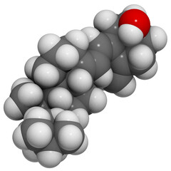 Vitamin D3 (cholecalciferol) molecule