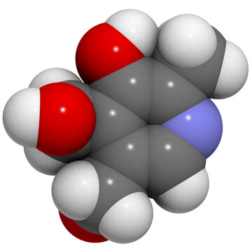 Vitamin B6 (pyridoxine) molecule