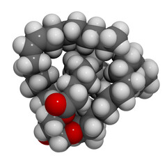 Vegetable oil unsaturated triglyceride molecule