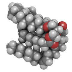Vegetable oil unsaturated triglyceride molecule