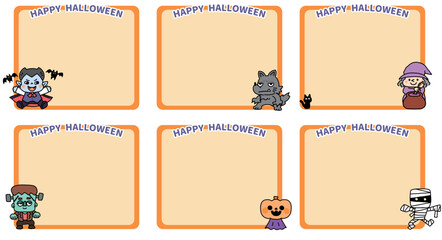 ハロウィンの可愛いフレーム