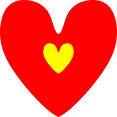 red heart isolated on white love day monance romatic wedding celebrate 