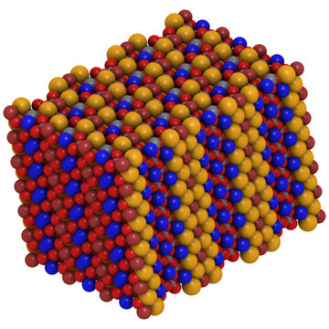 Blue Asbestos (crocidolite, Riebeckite), Crystal Structure