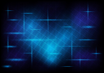 blue technology abstract background in heart shape