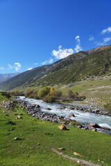 Fototapeta na wymiar Grigorievskoe gorge landscape. Kyrgyzstan