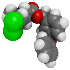 Permethrin pyrethroid insecticide. Used to treat scabies and head lice in humans. Used to impregnate mosquito nets and in flea collars for dogs.