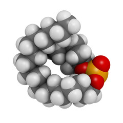 Perifosine investigational cancer drug, chemical structure.