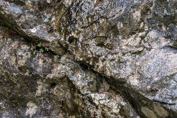 closeup two different stones rock wall background