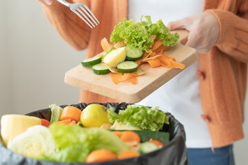 people put bio trash from food waste in domestic homes to compost bins to make fertilizer to reduce...