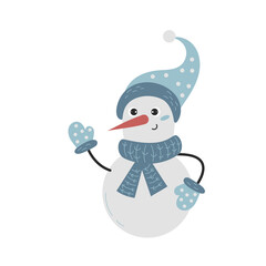 Cute snowman sticker