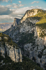 Beautiful landscape of the Verdon canyon in France.