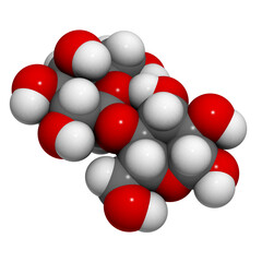 Lactose milk sugar molecule