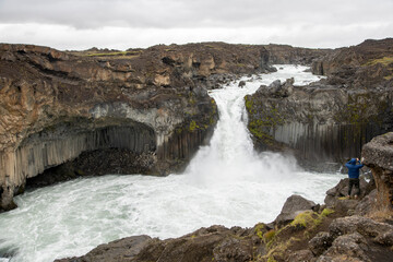 Aldeyjarfoss is a waterfall located in the north of Iceland, in the northernmost part of the...