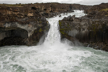 Aldeyjarfoss is a waterfall located in the north of Iceland, in the northernmost part of the...