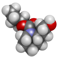 Icaridin (picaridine) insect repellent molecule.