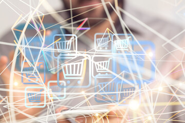 Add To Cart Internet Web Store Buy Online E-Commerce concept.