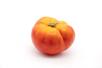 Tomatoes isolated on white background. with clipping path. Full depth of field.