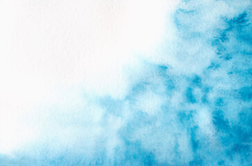 gentle light blue watercolor background for postcard invitation design