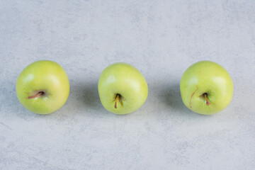 Perfect Fresh Green Apple Isolated on White Background in Full Depth of Field with Clipping Path.