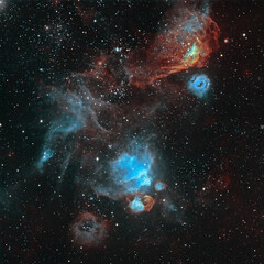 background with stars and nebula