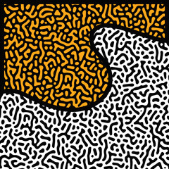 ILLUSTRATION TURING ABSTRACT LINE PATTERN DESIGN VECTOR GOOD FOR WALLPAPER, COVER,POSTER 