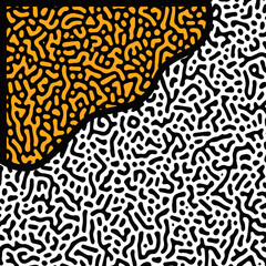 ILLUSTRATION TURING ABSTRACT LINE PATTERN DESIGN VECTOR GOOD FOR WALLPAPER, COVER,POSTER 