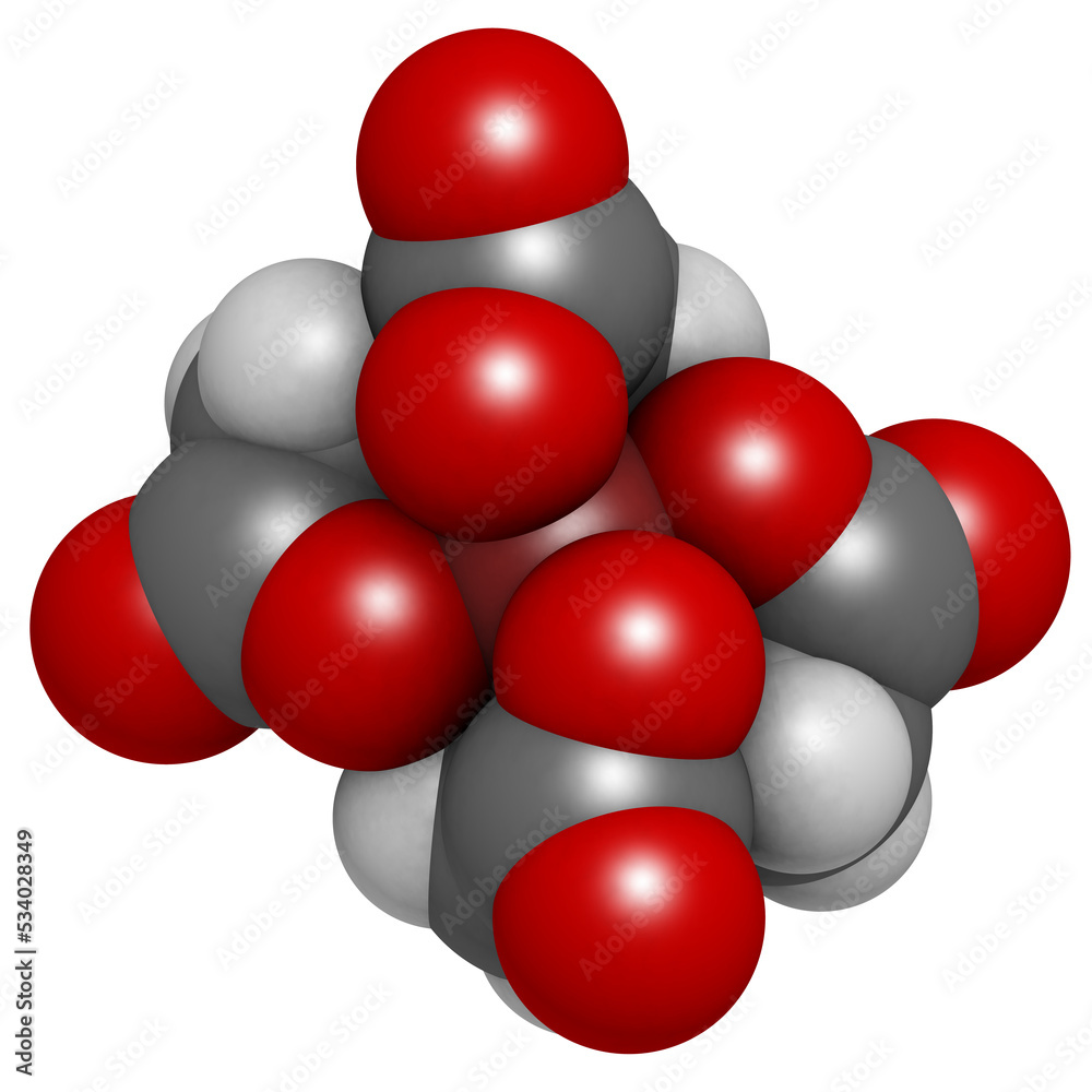 Poster edta iron complex, molecular model