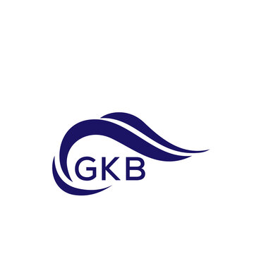 GKB letter logo. GKB blue image on white background. GKB Monogram logo design for entrepreneur and business. GKB best icon.

