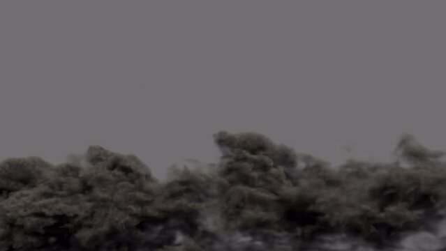 smoke wave. Image for overlay in video editing. 4K – Alpha channel