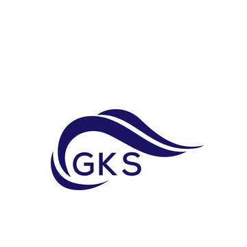 GKS letter logo. GKS blue image on white background. GKS Monogram logo design for entrepreneur and business. GKS best icon.
