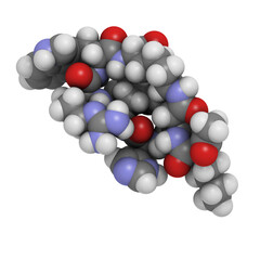 Bremelanotide drug molecule, chemical structure