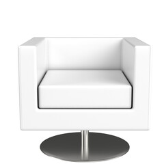 3d rendering illustration of an armchair