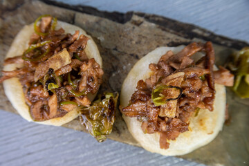 Typical colombian food, variety of tapas